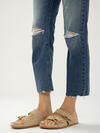 Avery High Rise Straight Leg Cropped Jeans image number 4
